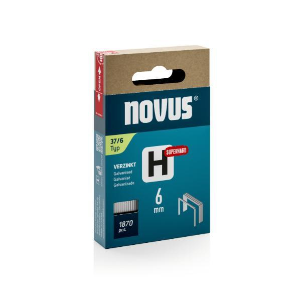 novus Tackerklammern Feindraht superhart 37/6, 1.870 St.