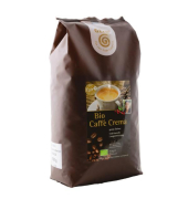 Kaffee Bio Caffe Crema 8950911, 1kg, ganze Bohnen im Beutel