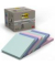 Haftnotizen 654-1GB, 76x76mm, farbig sortiert (mint/hellblau/rosa/flamingopink), quadratisch