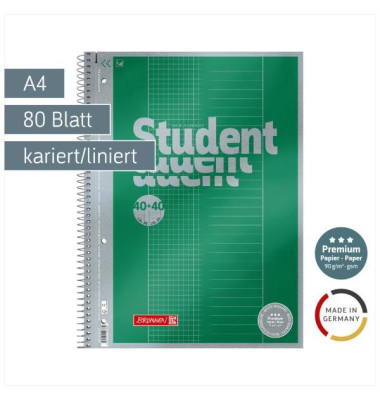 Collegeblock 1069175, A4, 80 Blatt