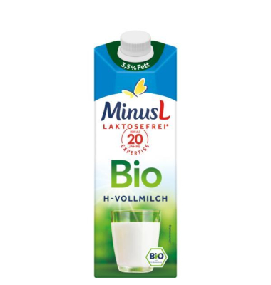 H-Milch BIO 683225006, 3,5% Fett, Lactosefrei, 1 Liter