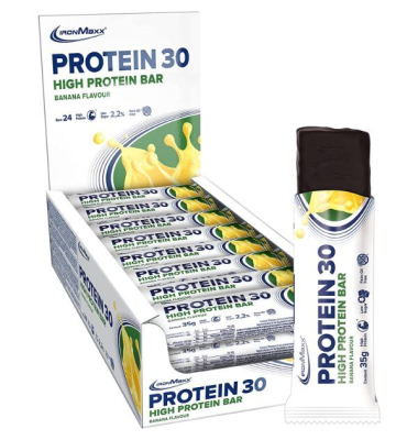 Protein Riegel IronMaxx, Banane, 35 g
