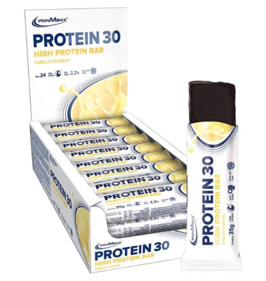 Protein Riegel IronMaxx, Vanille, 35 g