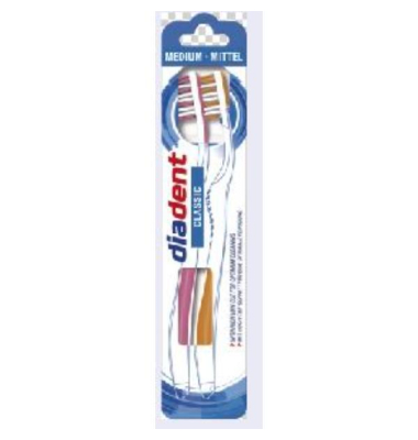 Diadent Zahnb&uuml;rste Classic Mittel, 2er Pack