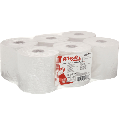 Wischtuchrolle L10 ControlT 7490, 630 T&uuml;cher, 18,5cm x 239m, wei&szlig;