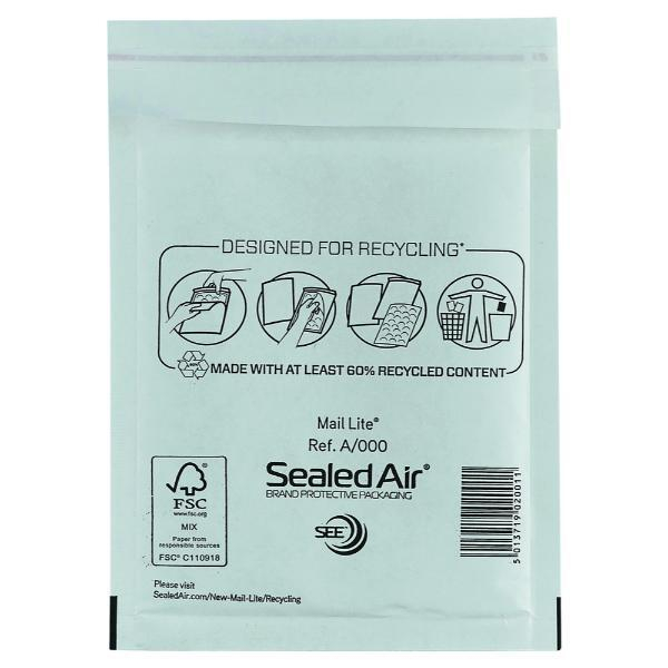 Sealed Air Luftpolstertaschen, 101273426, weiß 5051146485089 Sealed Air 200 Stück