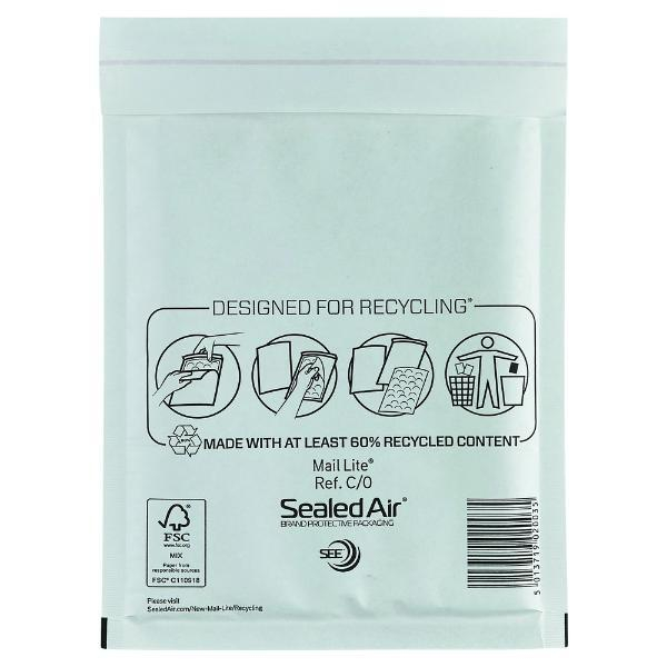 Sealed Air Luftpolstertaschen, 101273346, weiß 5051146485188 Sealed Air 200 Stück