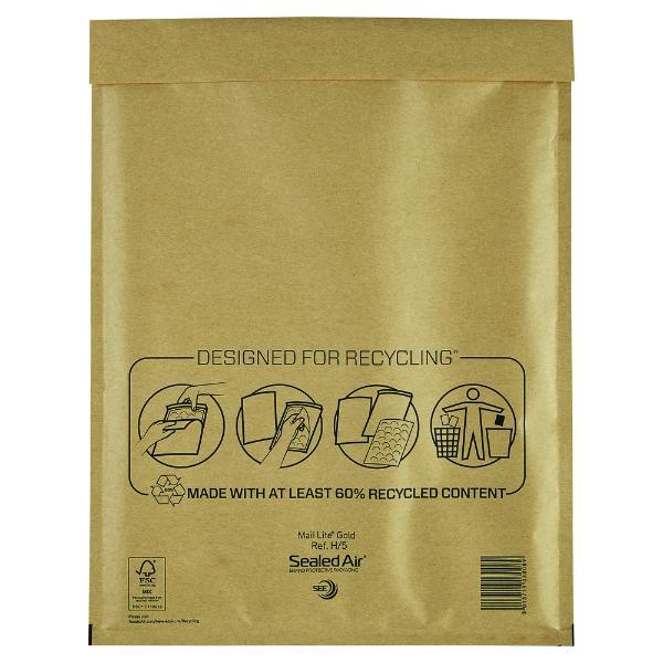 Sealed Air Luftpolstertaschen, 101273333, goldgelb 5051146485195 Sealed Air 100 Stück