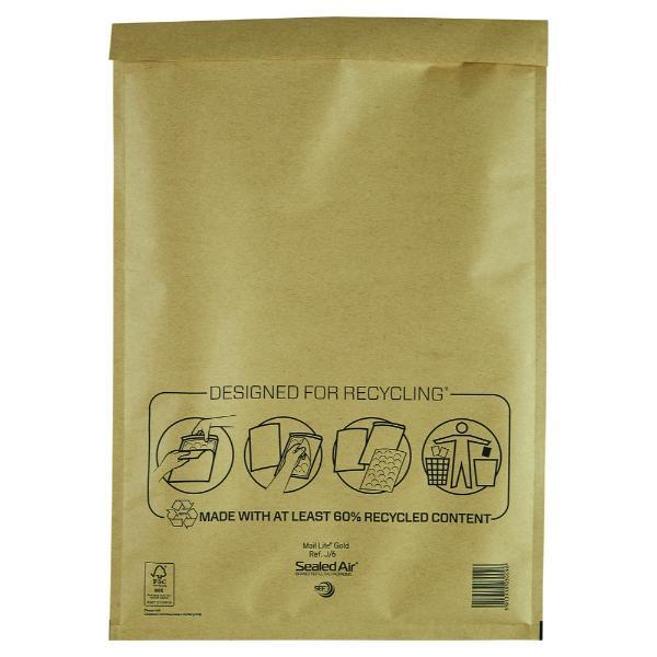 Sealed Air Luftpolstertaschen, 101273332, goldgelb 5051146485201 Sealed Air 100 Stück