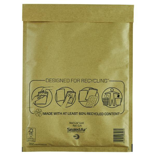 Sealed Air Luftpolstertaschen, 101273319, goldgelb 5051146485232 Sealed Air 100 Stück