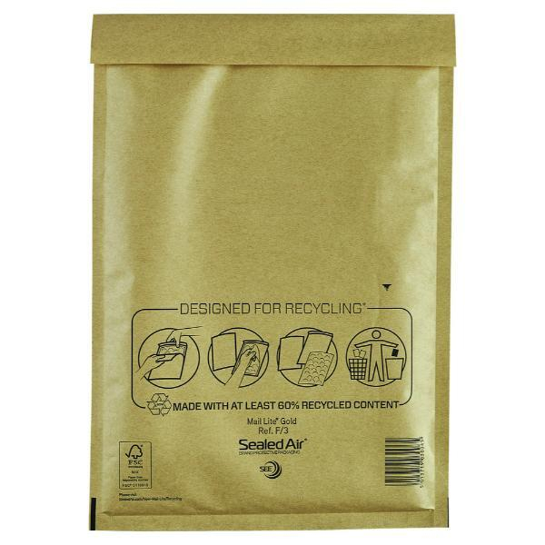 Sealed Air Luftpolstertaschen, 101273318, goldgelb 5051146485249 Sealed Air 100 Stück
