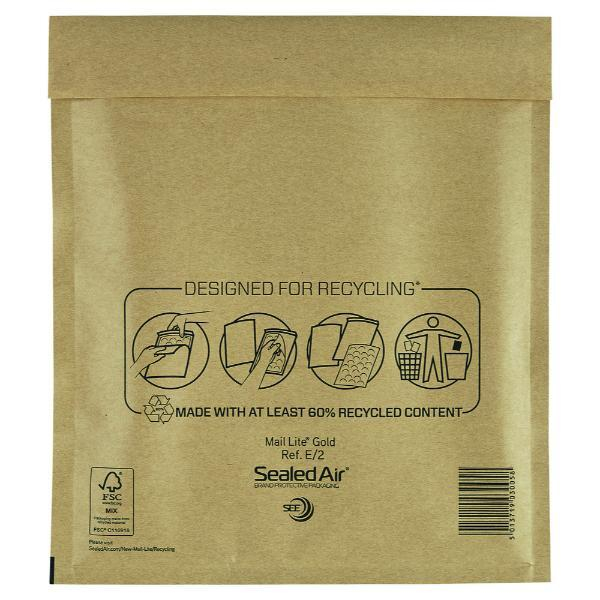 Sealed Air Luftpolstertaschen, 101273317, goldgelb 5051146485256 Sealed Air 200 Stück
