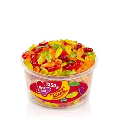 Fruchtige Schuhe, Klarsichtdose  1250g