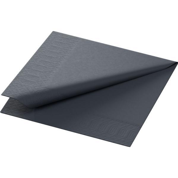 Duni Servietten 630379, schwarz / Uni, 3-lagig, 24x24cm 7321011683994 Duni 250 Stück