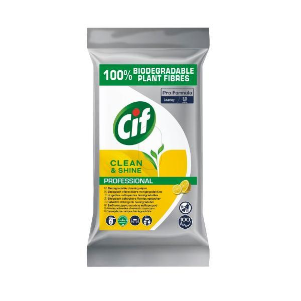 Cif Pro Formula Reinigunstücher Clean & Shine, biologisch abbaubar 7615400859252 Cif 100 Stück