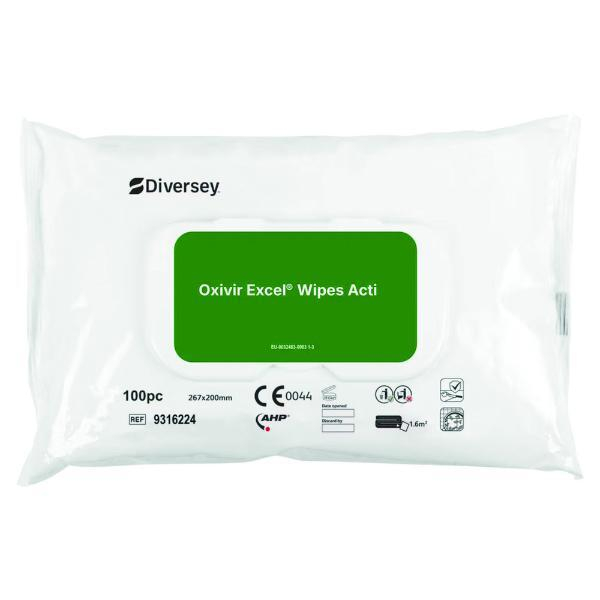 Diversey Oxivir Excel Wipes 7615400868575 Diversey 100 Stück
