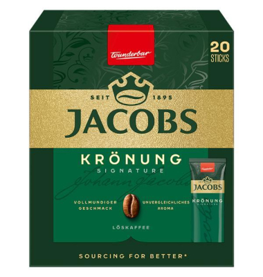 Kaffee gemahlen 4008378, 20 St&uuml;ck, Kaffeesticks im Portionskarton