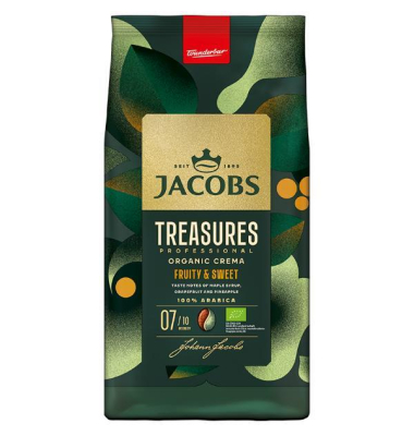 Bio Kaffee Treasures Crema, ganze Bohnen, 1kg