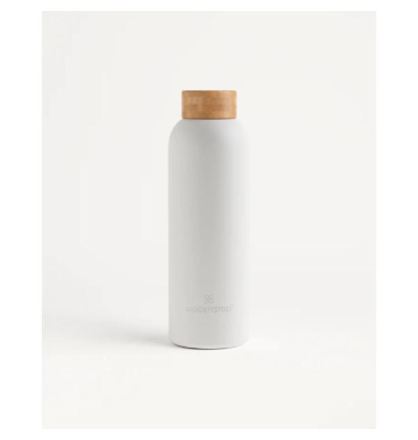 Flasche Original Thermo Steel -  600 ml - Edelstahl - wei&szlig; - 4 St&uuml;ck