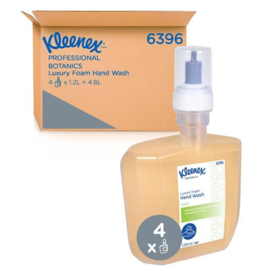 Luxus-Schaumhandseife Botanics Fresh 6396, 4x1,2 Liter Nachf&uuml;llbeh&auml;lter