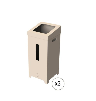 Abfallbeh&auml;lter aus Karton 8992105, recycelt, 75L