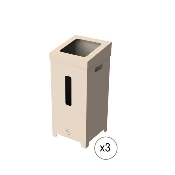 JVD Abfallbehälter aus Karton 8992105, recycelt, 75L 3324120021057 JVD