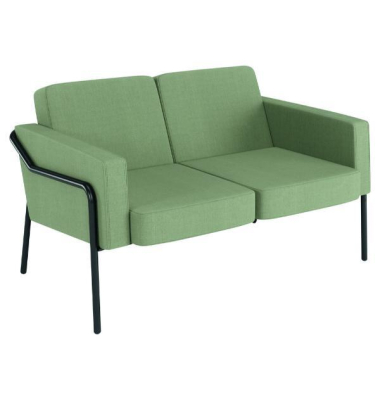 Medso 2-Sitzer-Sofa Classic Stoff, Gr&ouml;&szlig;e: L, gr&uuml;n