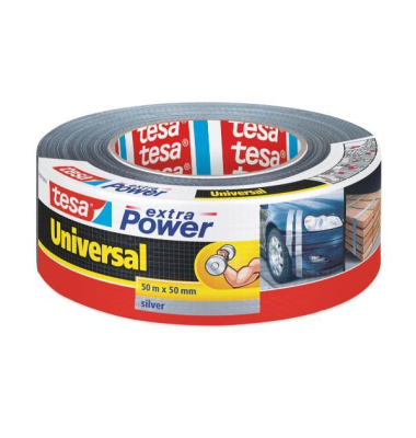 Extra Power Universal Gewebeband 56389, 50mx50mm, wei&szlig;
