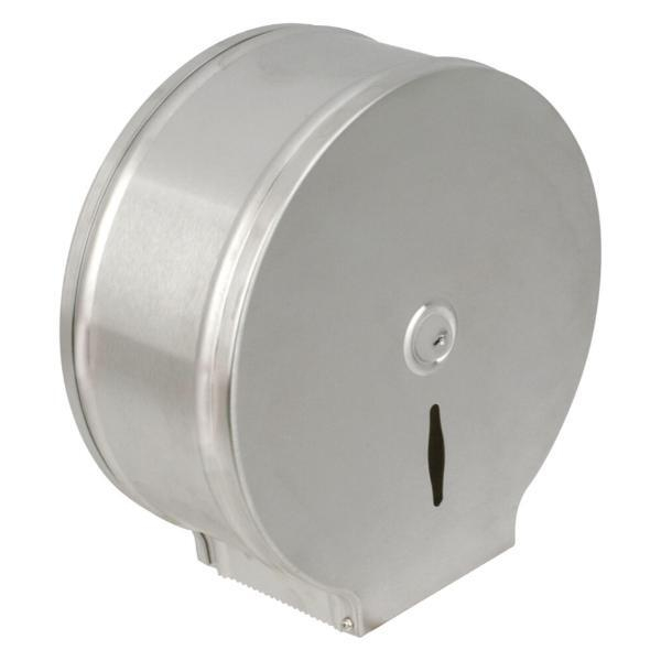 JVD Jumbo Toilettenpapierspender aus gebürstetem Edelstahl 899797, 290x327x120mm 3324120006238 JVD