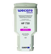 Wecare Tinte kompaibel mit Hp 730 Magenta