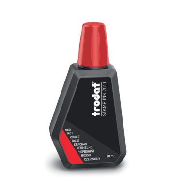 7011 Stempelfarbe, 28ml, rot