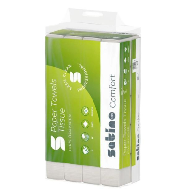 Satino 277340 Handtuchpapier, 2-lagig, 20,6x32 cm, PT2-kompatibel, 3000 Blatt