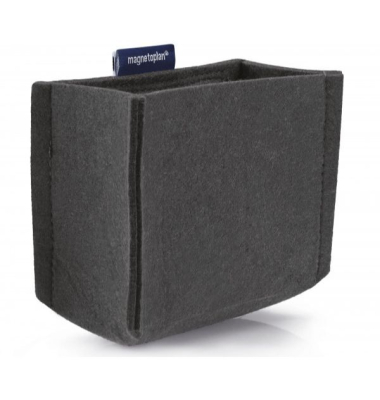 Magnetotray Magnetoplan 1227701, Stifteköcher, Filz, medium, grau