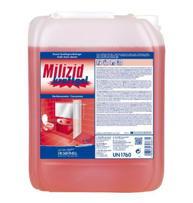 Dr. Schnell Milizid Kraftgel, saurer Sanit&auml;rgrundreiniger, 10 Liter