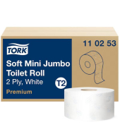 Premium Jumbo T2 Toilletenpapier 110253, wei&szlig;, soft,  2-lagig, 12 Rollen