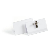 Namenschild 824219, 54x90mm, mit Kombiklemme rPET