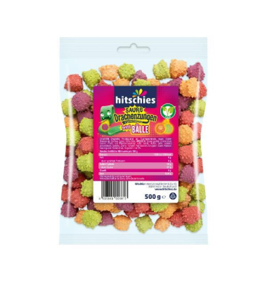 Saure Drachenzungen brizzl B&auml;lle, 500g