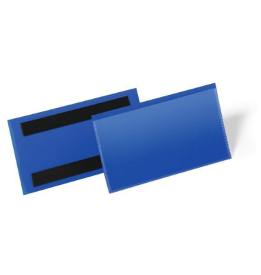 Etikettentasche 174207, magnetisch, 150x67mm, blau