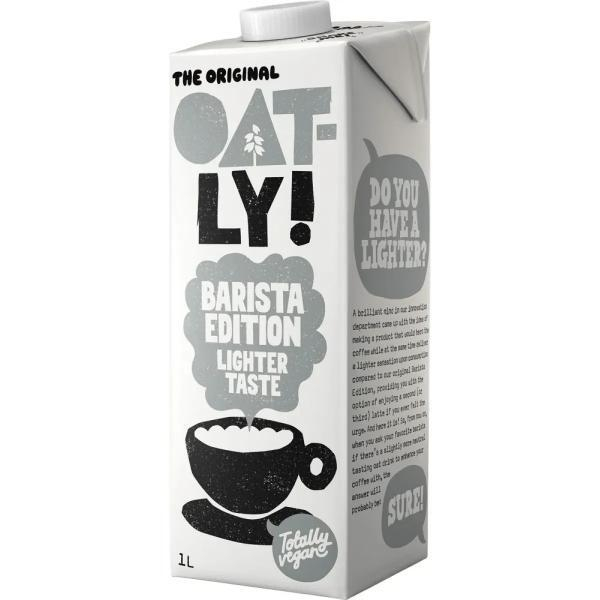 Oatly Haferdrink Barista Lighter Taste 6398257006, 2,1% Fett, laktosefrei, vegan, 1 Liter, im Tetrapack 7394376621703 Oatly