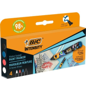 Lackmarker Intensity, 527423, Etui, farbig sortiert, Rundspitze