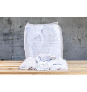 Putzlappen Trikot Baumwolle, 10Kg, wei&szlig;