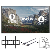 Pack 3 DISCOVER 2 86Z+ Wandhalt. VESA + Kabel + Installationsservice