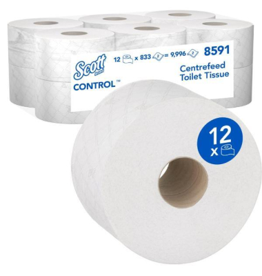 Toilettenpapier  8591, 2-lagig, wei&szlig;, 
