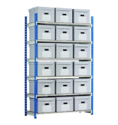 Rangeco Archivboxen, 6 Ebenen, H 2000 x B 1250 x T 540mm