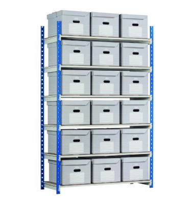 Rangeco Archivboxen, 6 Ebenen, H 2000 x B 1250 x T 540mm