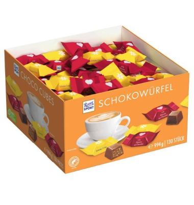 W&uuml;rfel Mix, Mousse au Chocolat, Schoko Crisp, 994g