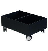 Rollwagen f&uuml;r 2 Wertstoffsammelboxen, schwarz