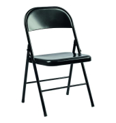 Besucherstuhl F 10 Klappbar Schwarz
