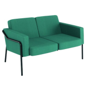 Medso 2-Sitzer-Sofa Classic Stoff, Gr&ouml;&szlig;e: L, blau