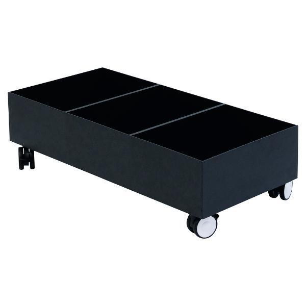 PAPERFLOW Rollwagen für 3 Wertstoffsammelboxen, schwarz 3660141967807 PAPERFLOW